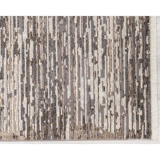 Kaleen Eddison Collection Gray Silver Area Rug 3'11" x 5'3"