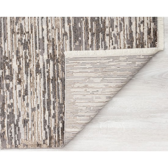 Kaleen Eddison Collection Gray Silver Area Rug 3'11" x 5'3"