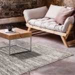 Kaleen Eddison Collection Gray Silver Area Rug 3'11" x 5'3"