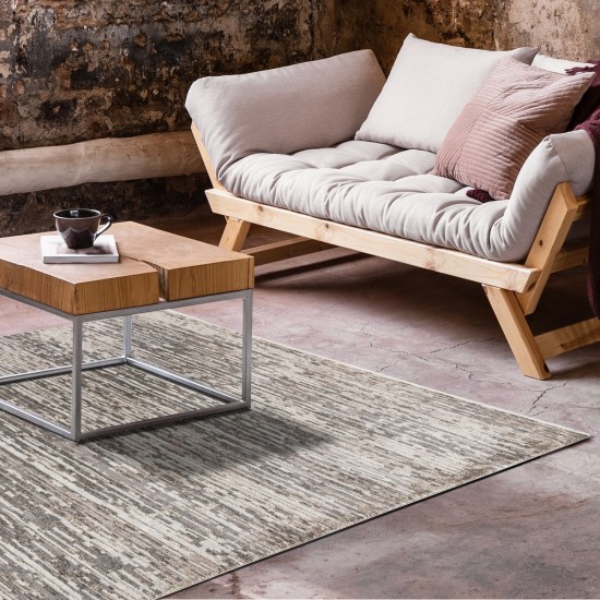 Kaleen Eddison Collection Gray Silver Area Rug 3'11" x 5'3"