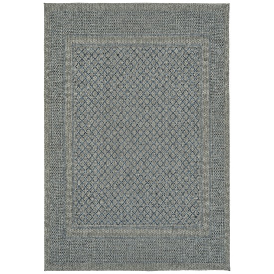 Kaleen Bacalar Collection BAC08-17 Blue Throw Rug 2' x 3'