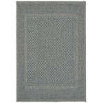 Kaleen Bacalar Collection BAC08-17 Blue Area Rug 5\'3" x 7\'6"