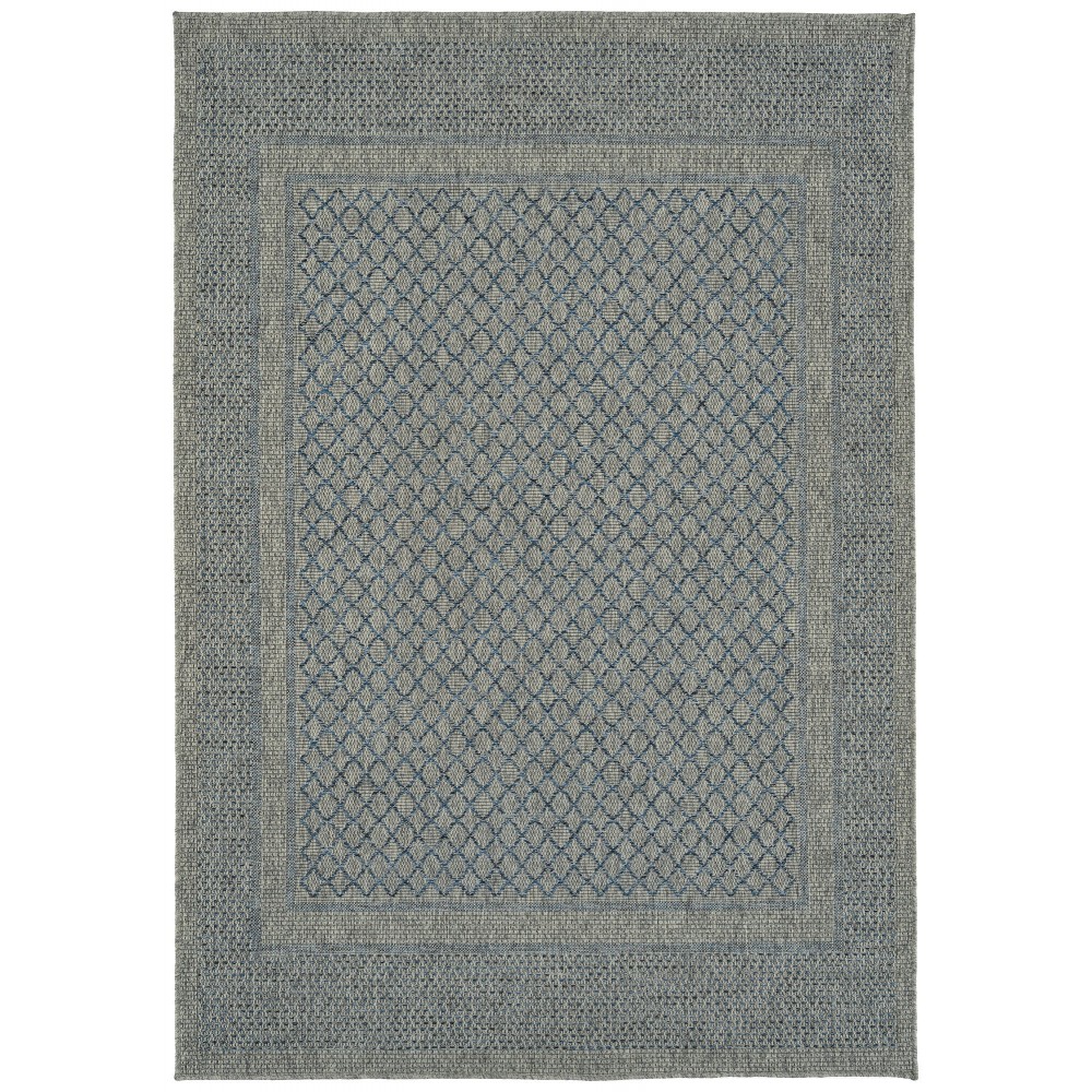 Kaleen Bacalar Collection BAC08-17 Blue Area Rug 5'3" x 7'6"