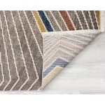 Kaleen Eddison Collection Multi Brown Throw Rug 2' x 2'7"