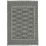 Kaleen Bacalar Collection Charcoal Blue Throw Rug 2' x 3'