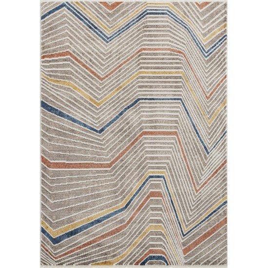 Kaleen Eddison Collection Multi Brown Area Rug 5'3" x 7'3"