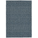 Kaleen Bacalar Collection Dark Blue Throw Rug 2\' x 3\'
