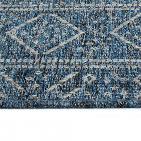 Kaleen Bacalar Collection Dark Blue Throw Rug 2' x 3'
