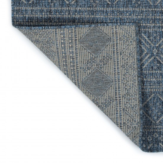 Kaleen Bacalar Collection Dark Blue Throw Rug 2' x 3'