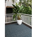 Kaleen Bacalar Collection Dark Blue Throw Rug 2' x 3'
