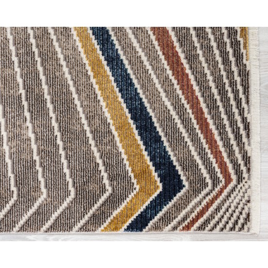Kaleen Eddison Collection Multi Brown Throw Rug 9'3" x 12'6"