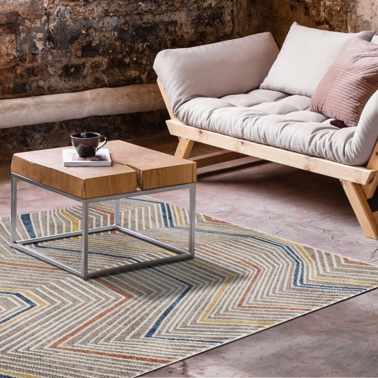 Kaleen Eddison Collection Multi Brown Throw Rug 9'3" x 12'6"