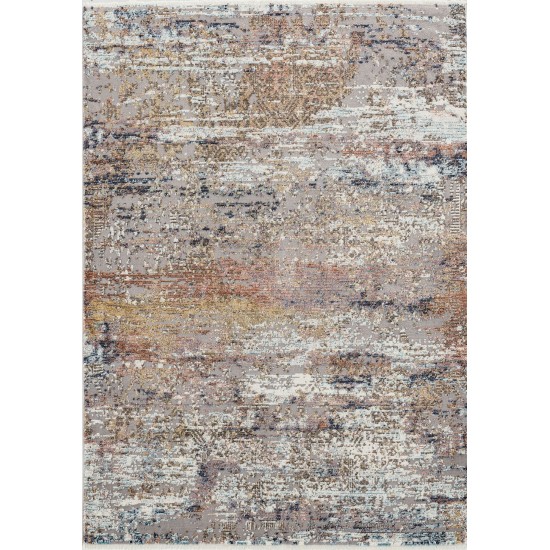 Kaleen Eddison Collection Multi Grey Throw Rug 2' x 2'7"