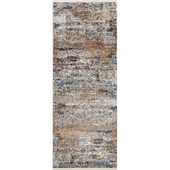 Kaleen Eddison Collection Multi Grey Runner 2'7" x 7'6"