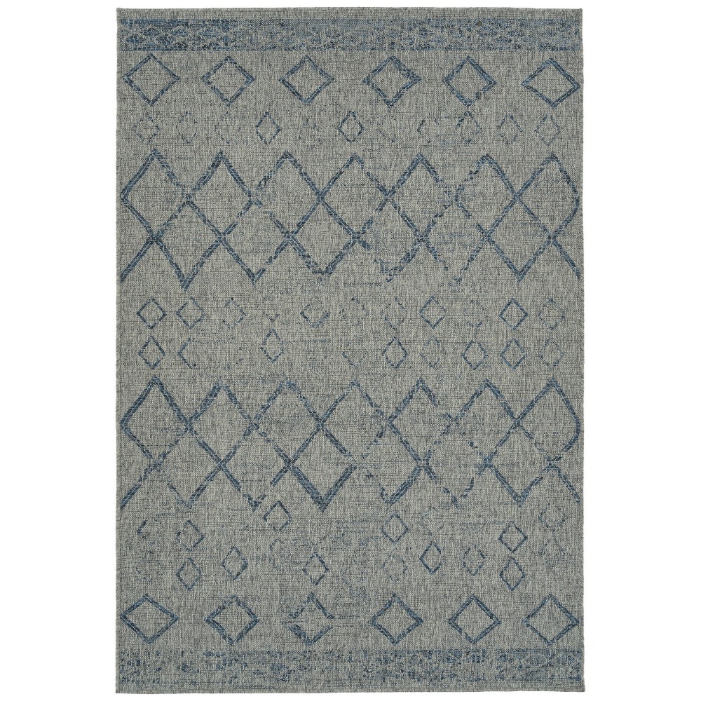 Kaleen Bacalar Collection Light Grey Throw Rug 2' x 3'