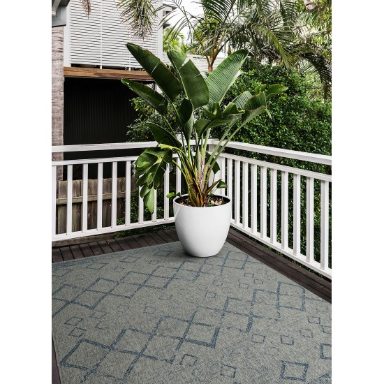 Kaleen Bacalar Collection Light Grey Runner 2' x 6'