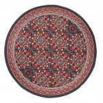 Kaleen Bitki Collection Red Teal Area Rug 3'11" x 5'7"