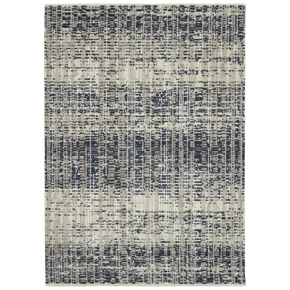 Kaleen Eddison Collection Dark Navy Throw Rug 2' x 2'7"