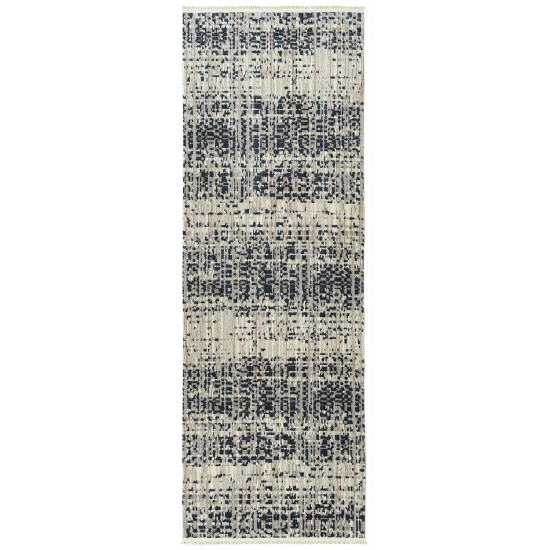 Kaleen Eddison Collection Dark Navy Throw Rug 2' x 2'7"