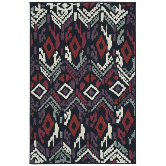 Kaleen Bitki Collection Ivory Purple Throw Rug 1'11" x 3'7"