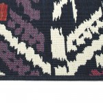 Kaleen Bitki Collection Ivory Purple Runner 2'2" x 7'10"