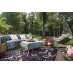 Kaleen Bitki Collection Ivory Purple Runner 2'2" x 7'10"
