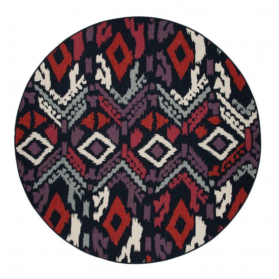 Kaleen Bitki Collection Ivory Purple Runner 2'2" x 7'10"