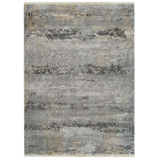 Kaleen Eddison Collection Dark Grey Throw Rug 2' x 2'7"