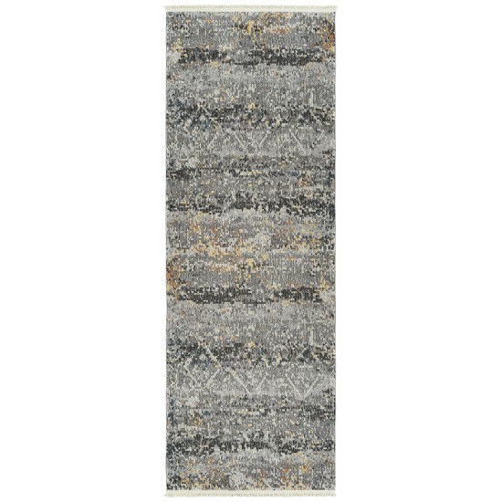 Kaleen Eddison Collection Dark Grey Throw Rug 2' x 2'7"