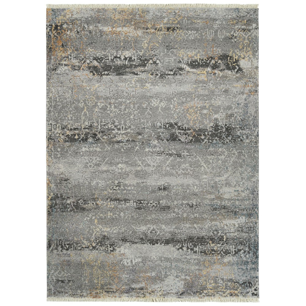 Kaleen Eddison Collection Dark Grey Runner 2'7" x 7'6"