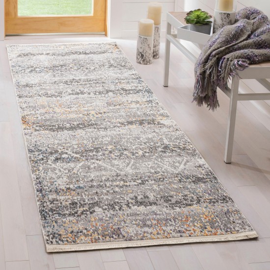 Kaleen Eddison Collection Dark Grey Runner 2'7" x 7'6"