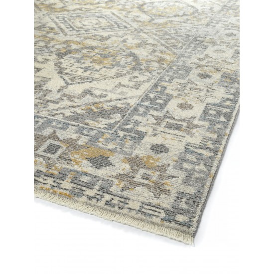 Kaleen Eddison Collection Ivory Gray Runner 2'7" x 7'6"