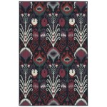 Kaleen Bitki Collection Navy Ivory Runner 2'2" x 7'10"