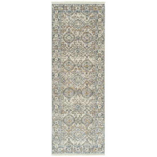 Kaleen Eddison Collection Ivory Gray Area Rug 7'10" x 10'