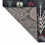 Kaleen Bitki Collection Navy Ivory Area Rug 5'3" x 7'6"