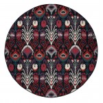 Kaleen Bitki Collection Navy Ivory Area Rug 5'3" x 7'6"