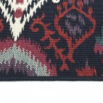 Kaleen Bitki Collection Navy Ivory Area Rug 7'10 x 10'10"
