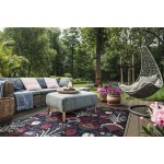 Kaleen Bitki Collection Navy Ivory Area Rug 7'10 x 10'10"