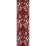 Kaleen Bitki Collection Red Navy Throw Rug 1'11" x 3'7"