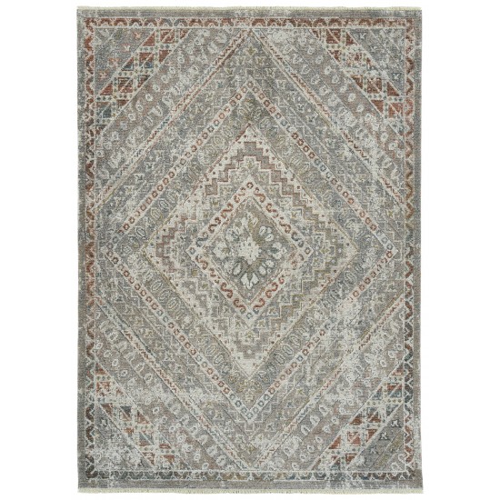 Kaleen Eddison Collection Light Grey Throw Rug 2' x 2'7"