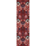 Kaleen Bitki Collection Red Navy Area Rug 5'3" x 5'3"