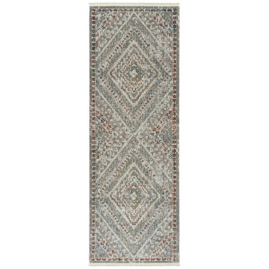 Kaleen Eddison Collection Light Grey Runner 2'7" x 7'6"