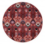 Kaleen Bitki Collection Red Navy Area Rug 7'10 x 10'10"