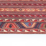 Kaleen Boho Patio Collection Red Navy Throw Rug 2' x 3'