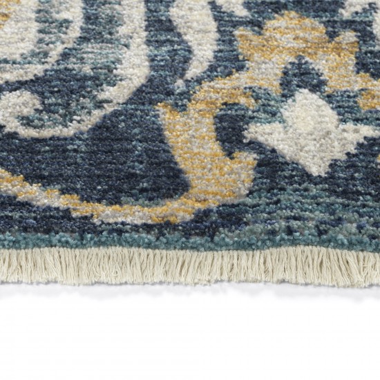Kaleen Eddison Collection Blue Silver Runner 2'7" x 7'6"