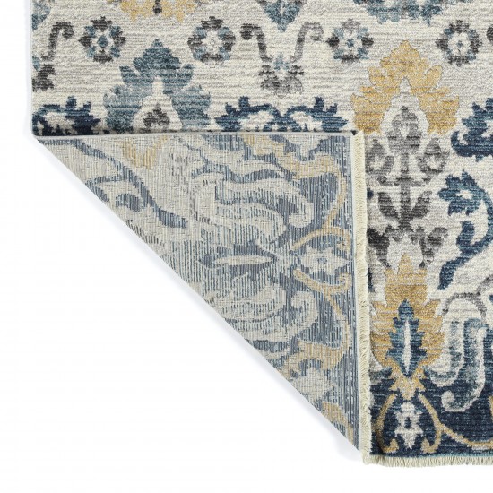 Kaleen Eddison Collection Blue Silver Runner 2'7" x 7'6"