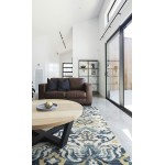 Kaleen Eddison Collection Blue Silver Runner 2'7" x 7'6"
