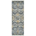 Kaleen Eddison Collection Blue Silver Runner 2'7" x 7'6"
