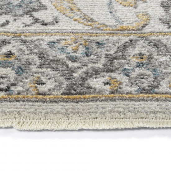 Kaleen Eddison Collection Silver Gray Throw Rug 2' x 2'7"