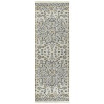 Kaleen Eddison Collection Silver Gray Throw Rug 2' x 2'7"